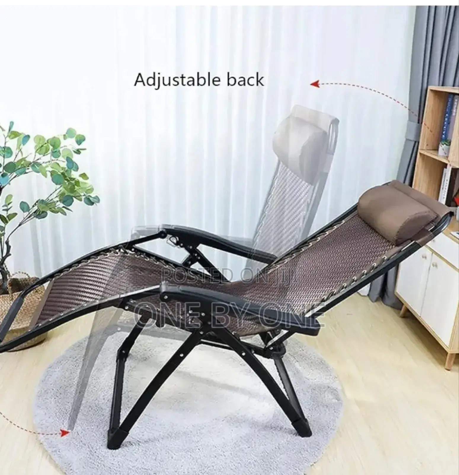 Heavy-Duty Folding Outdoor Terrace Portable Chair
.