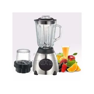 Photo - High Speed Motor Stainless Steel Base Glass Jar Blender -