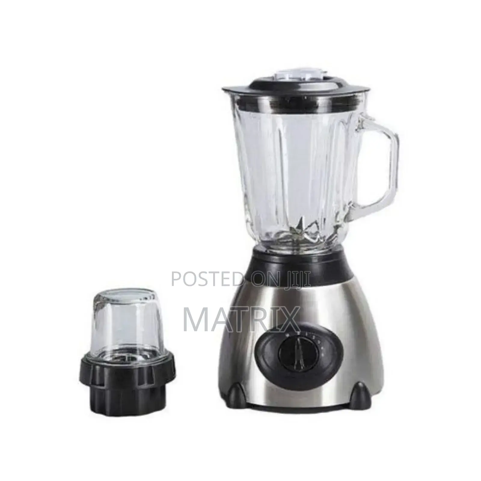 High Speed Motor Stainless Steel Base Glass Jar Blender -
