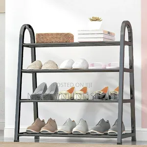 4 Tiers Metallic Shoes Rack
