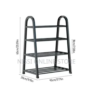 4 Tiers Metallic Shoes Rack