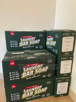 Photo - Branded 'Loundary Bar Soap' Boxes 10 Bars X1kg