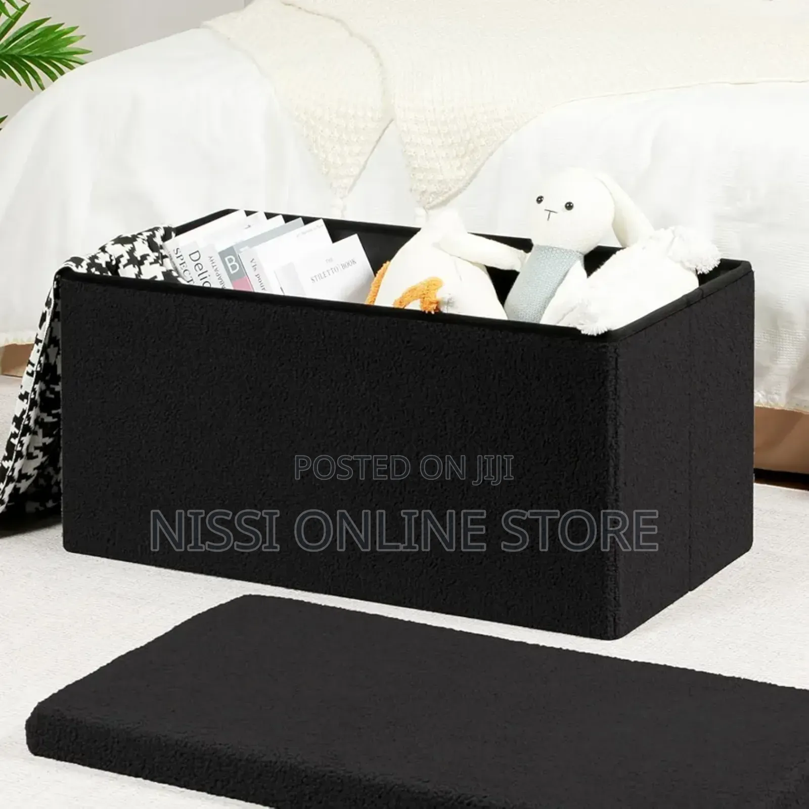 Foldable 2in1 Storage Box and Ottoman
