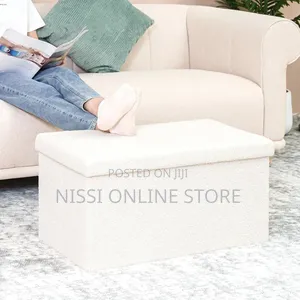 Foldable 2in1 Storage Box and Ottoman