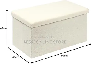 Foldable 2in1 Storage Box and Ottoman