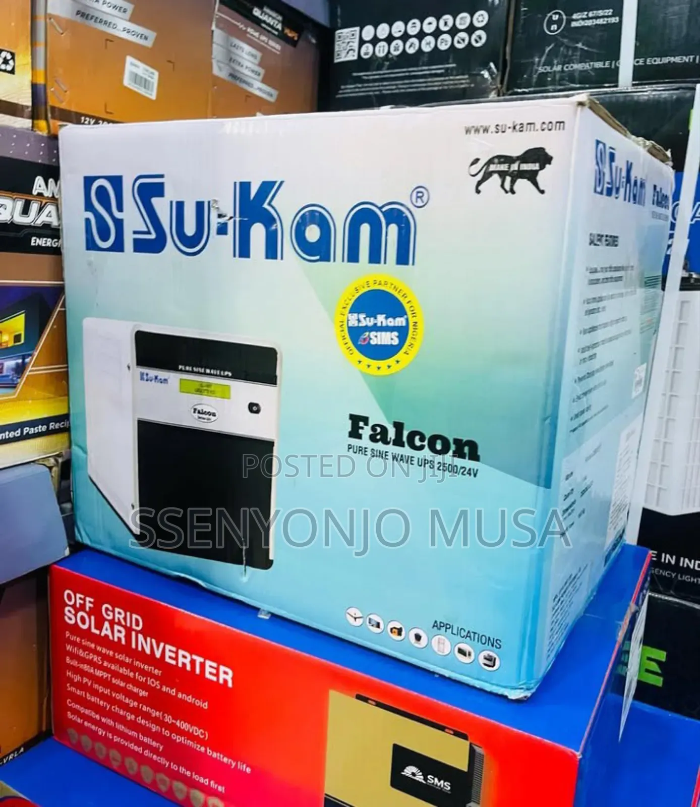 Su-kam 2000va 24v Falcon+ Pure Sine Wave Ups Inverter