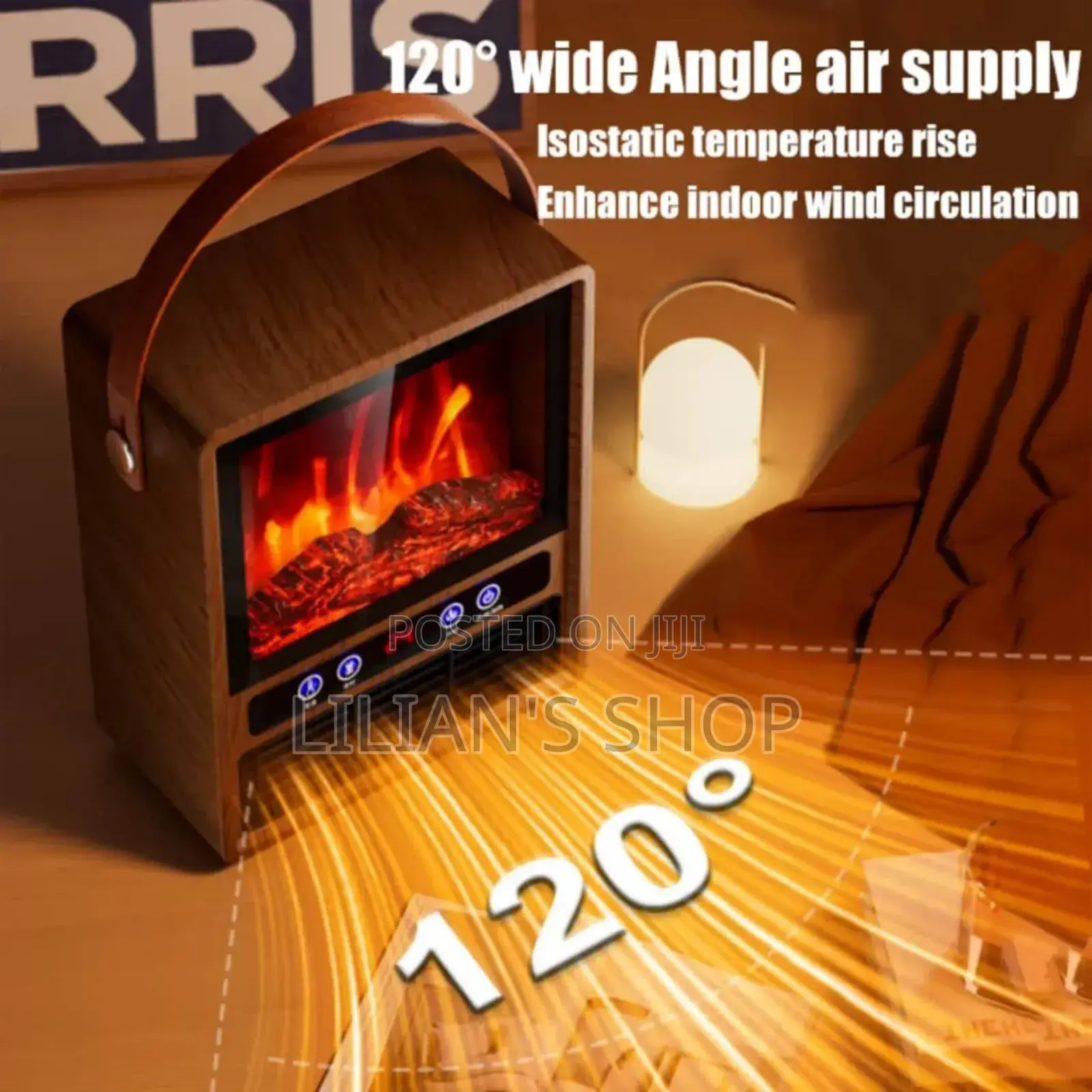 Powerful Electric Room Heater With Real 3d Fire Flame Effect