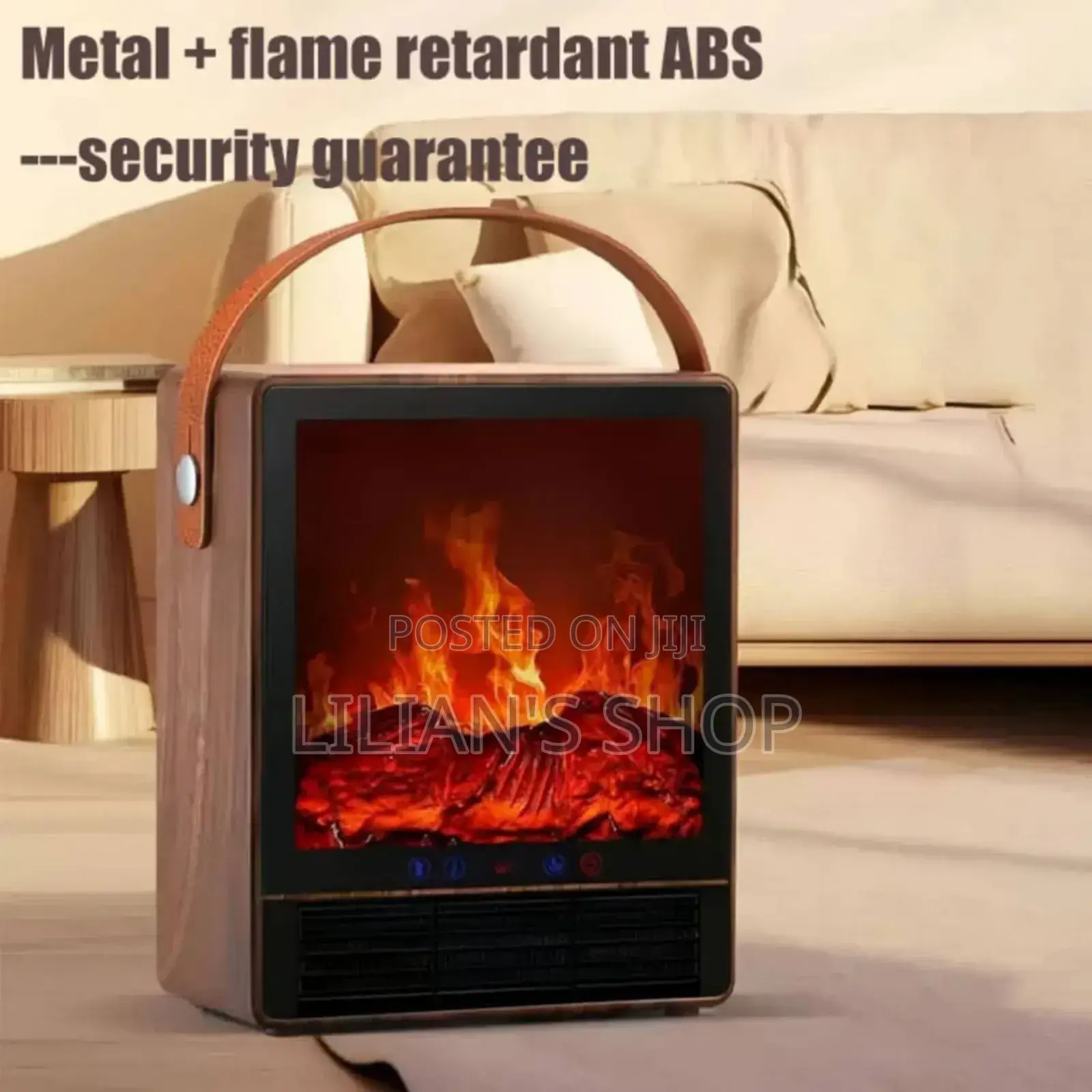 Powerful Electric Room Heater With Real 3d Fire Flame Effect
