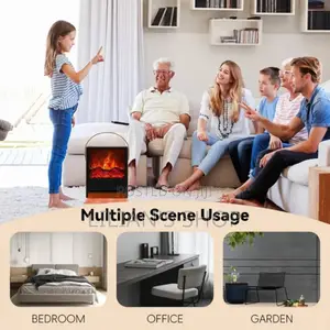 Powerful Electric Room Heater With Real 3d Fire Flame Effect