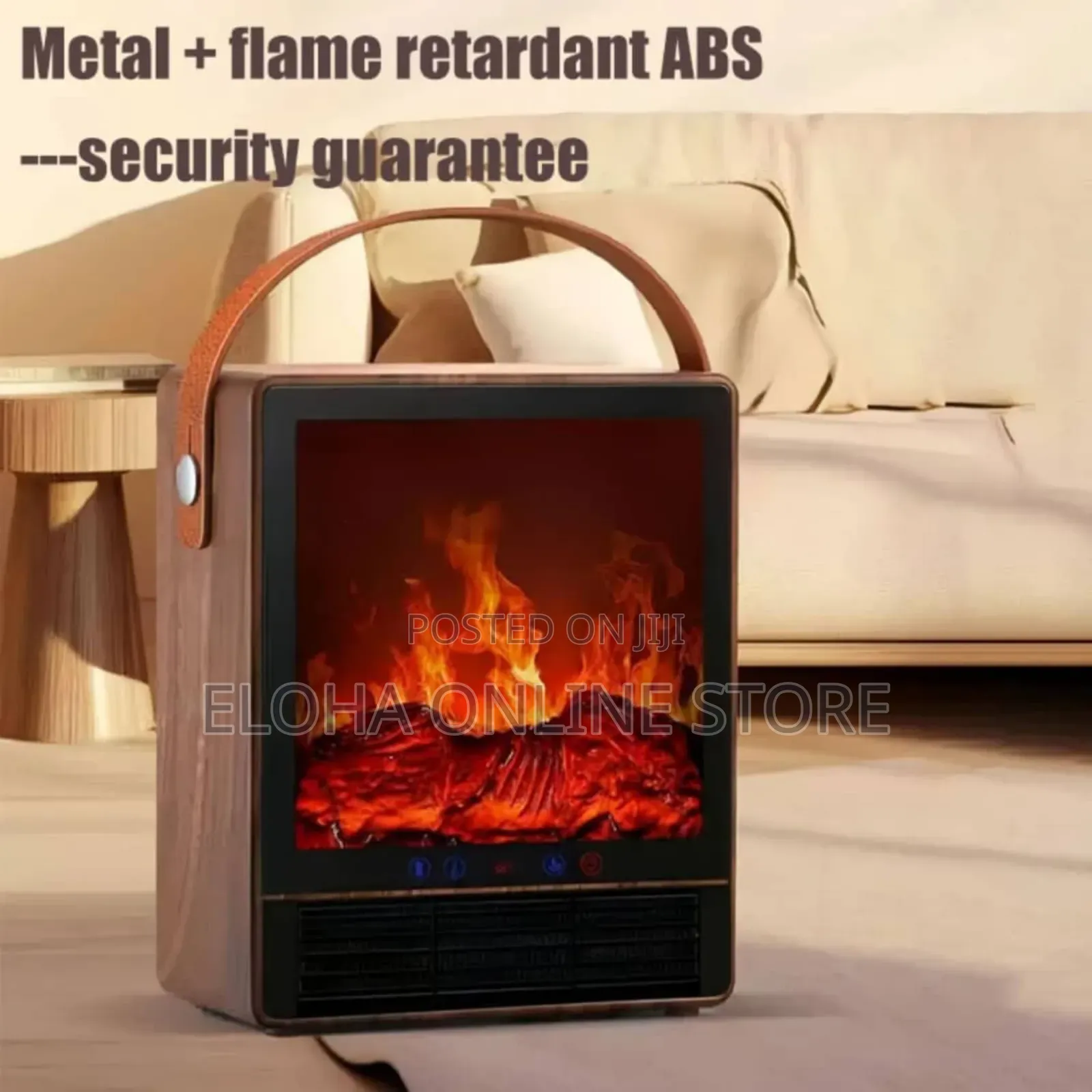 Powerful Electric Room Heater With Real 3d Fire Flame Effect