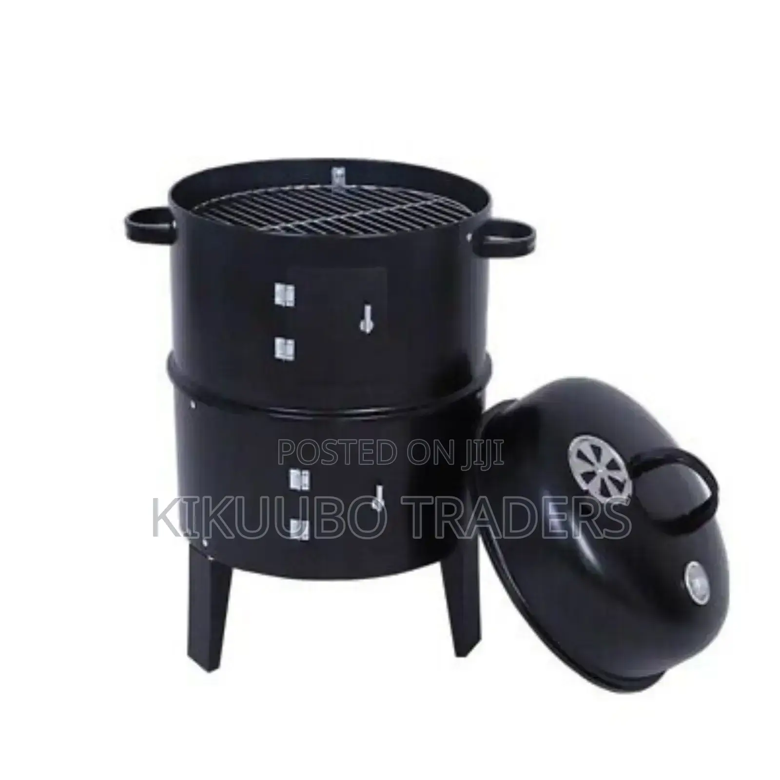 3in1 Round BBQ Grill Smoker