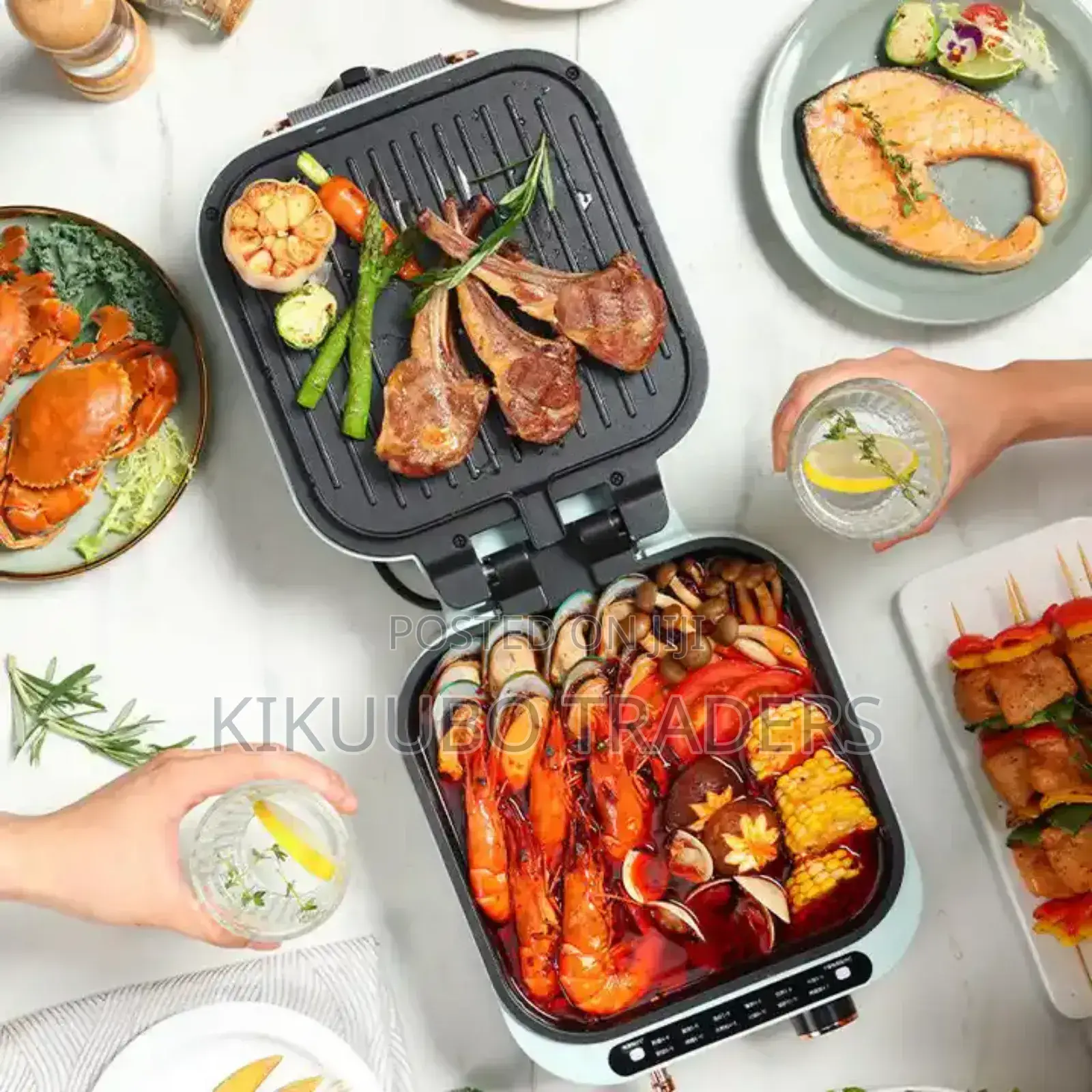 Electric Double Heating Cooking Pot