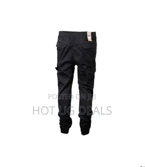 Men's Khaki Track Pants - Navy Blue
