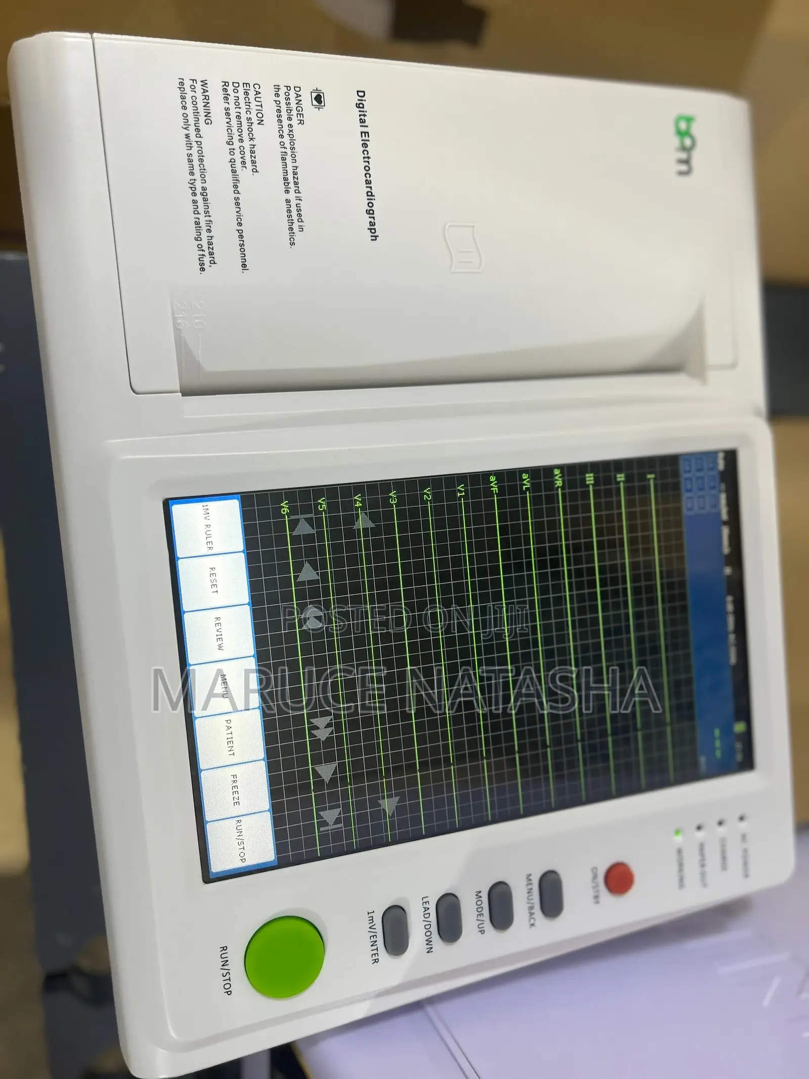 12 Leads Cardiac Patient Monitoring Ecg Machine