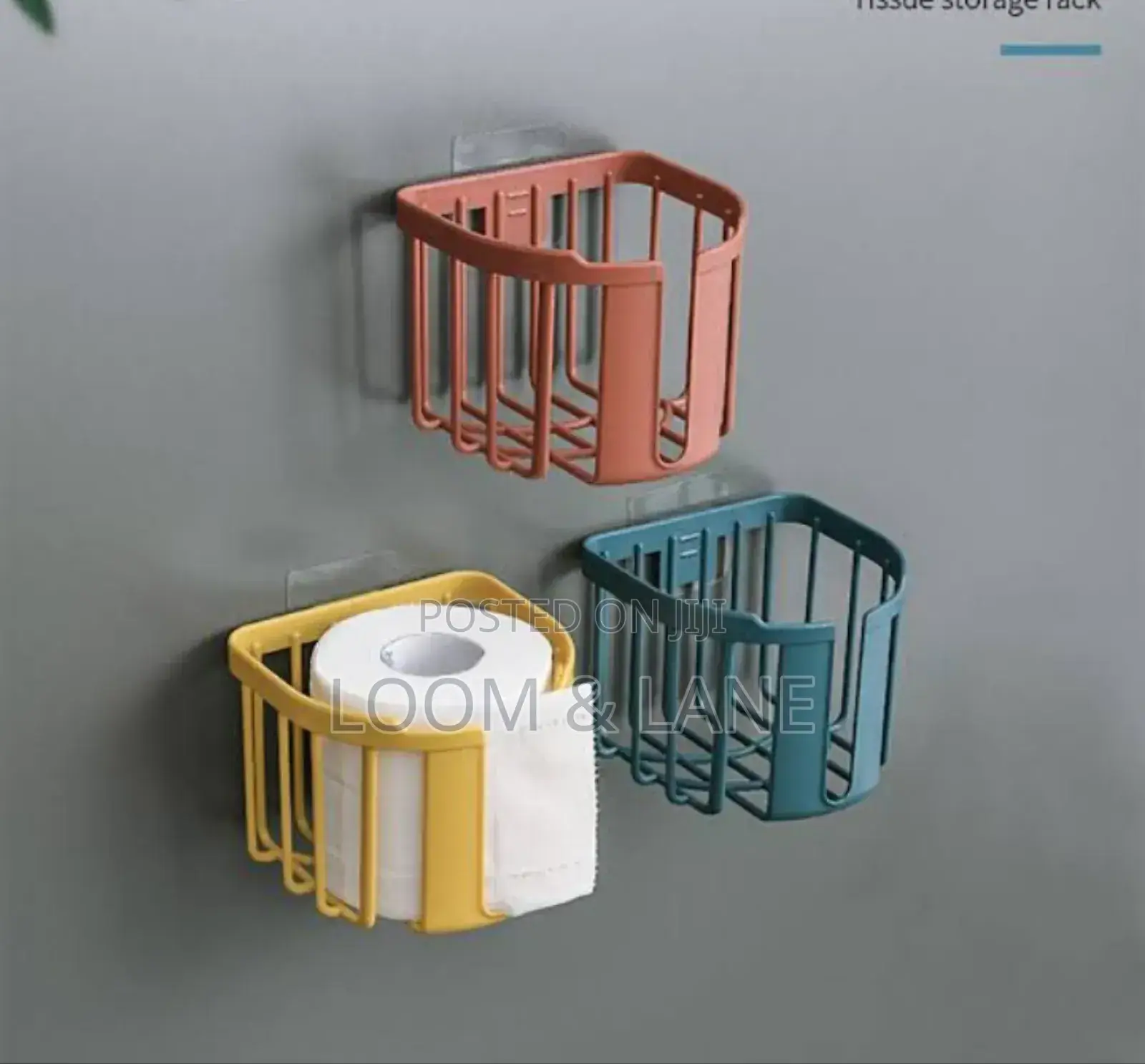 2pcs No Drill Toilet Paper Holders