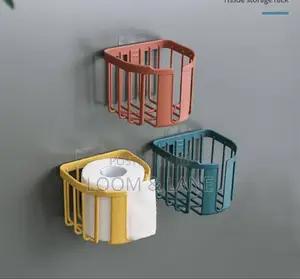 2pcs No Drill Toilet Paper Holders