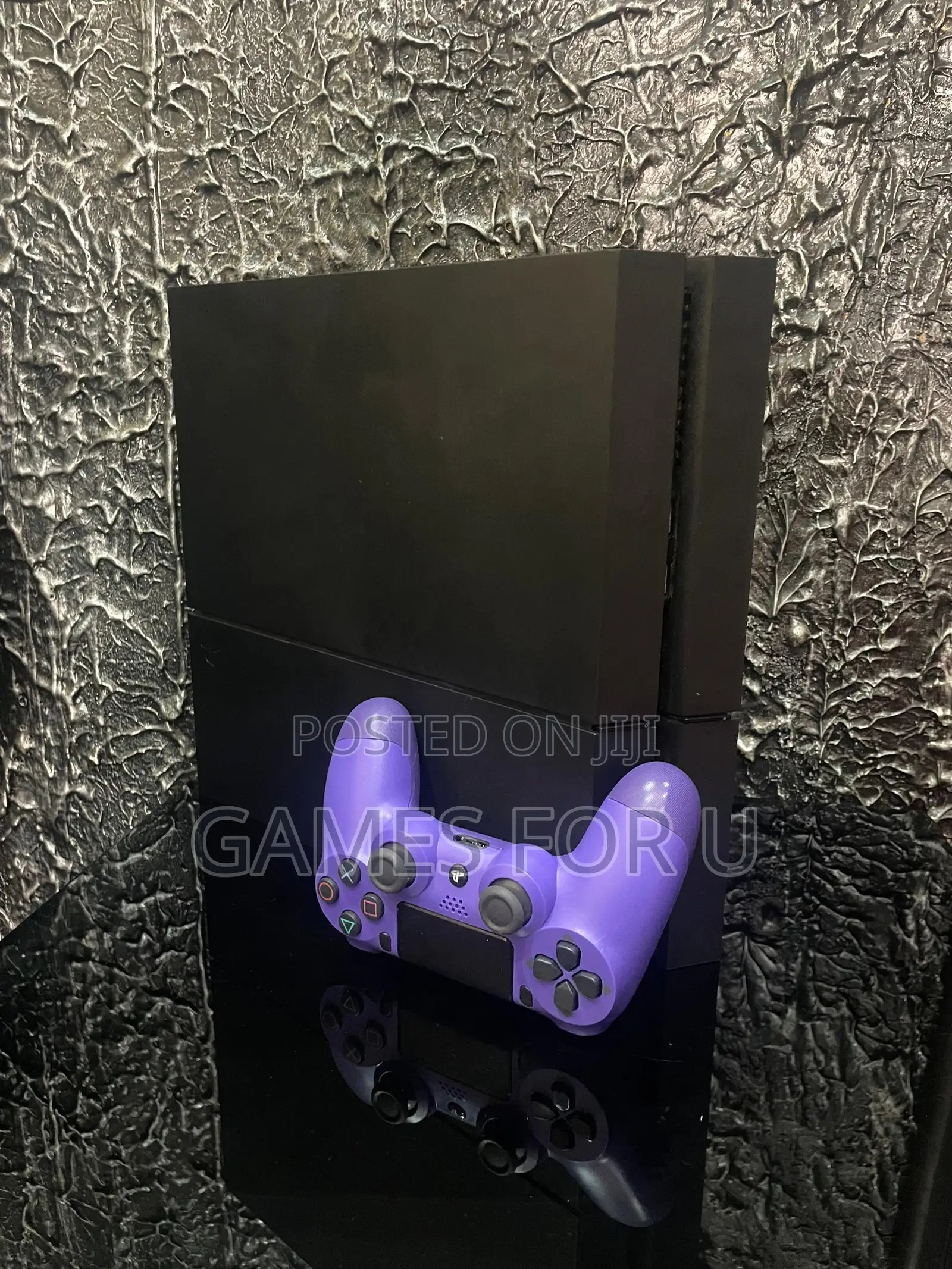 Ps4 Chipped Console 1 Purple Pad 8 Games