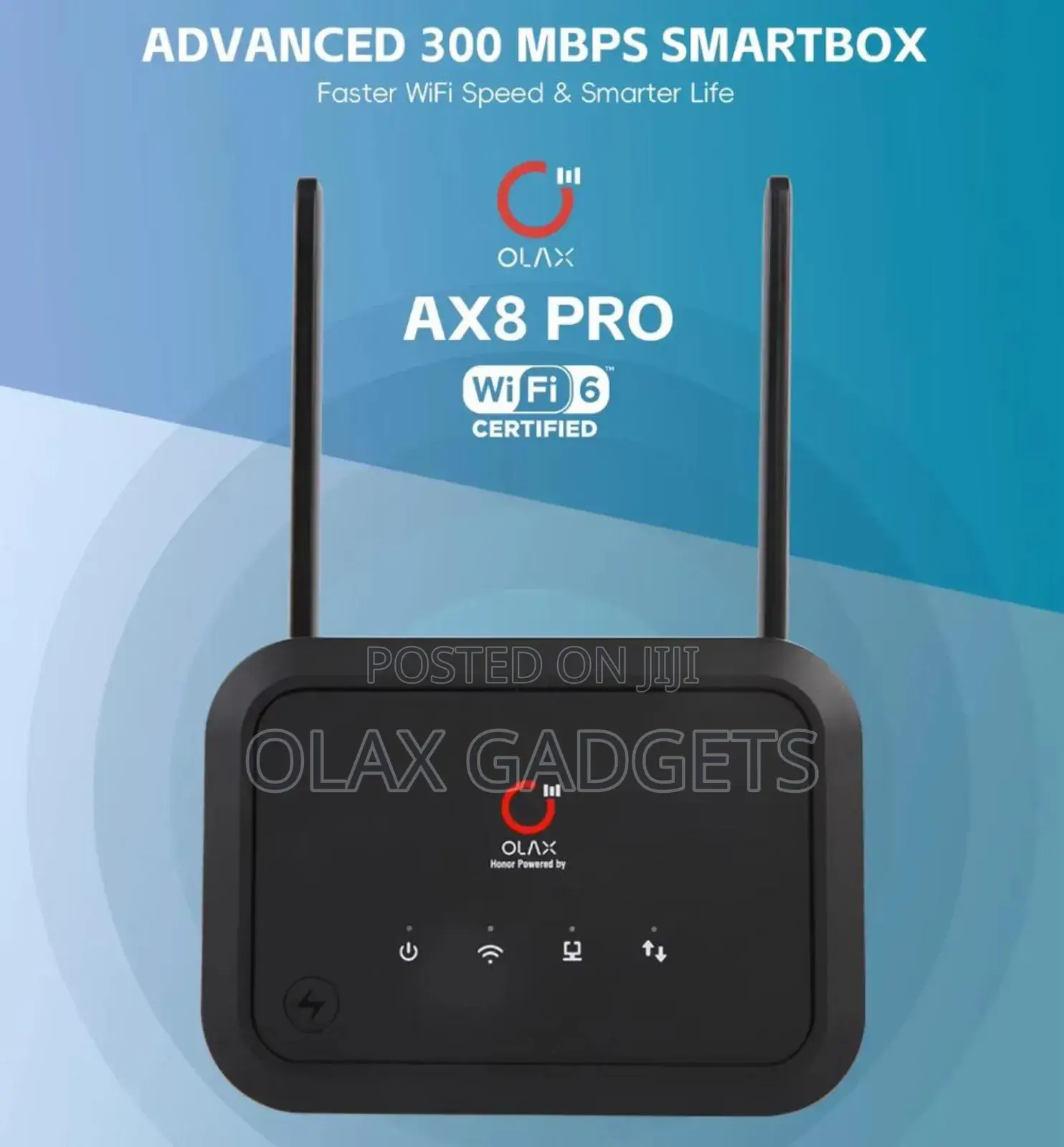 Olax Ax8 Factory Unlocked Router With Inbuilt Battery - Sim