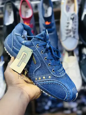 Men’S Classic Blue Denim Sky View Fashion Casual Sneakers
