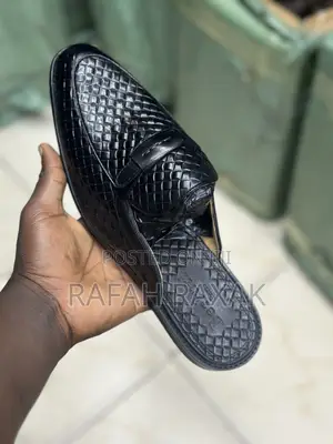 Classic Men’S Black Half Leather Shoes