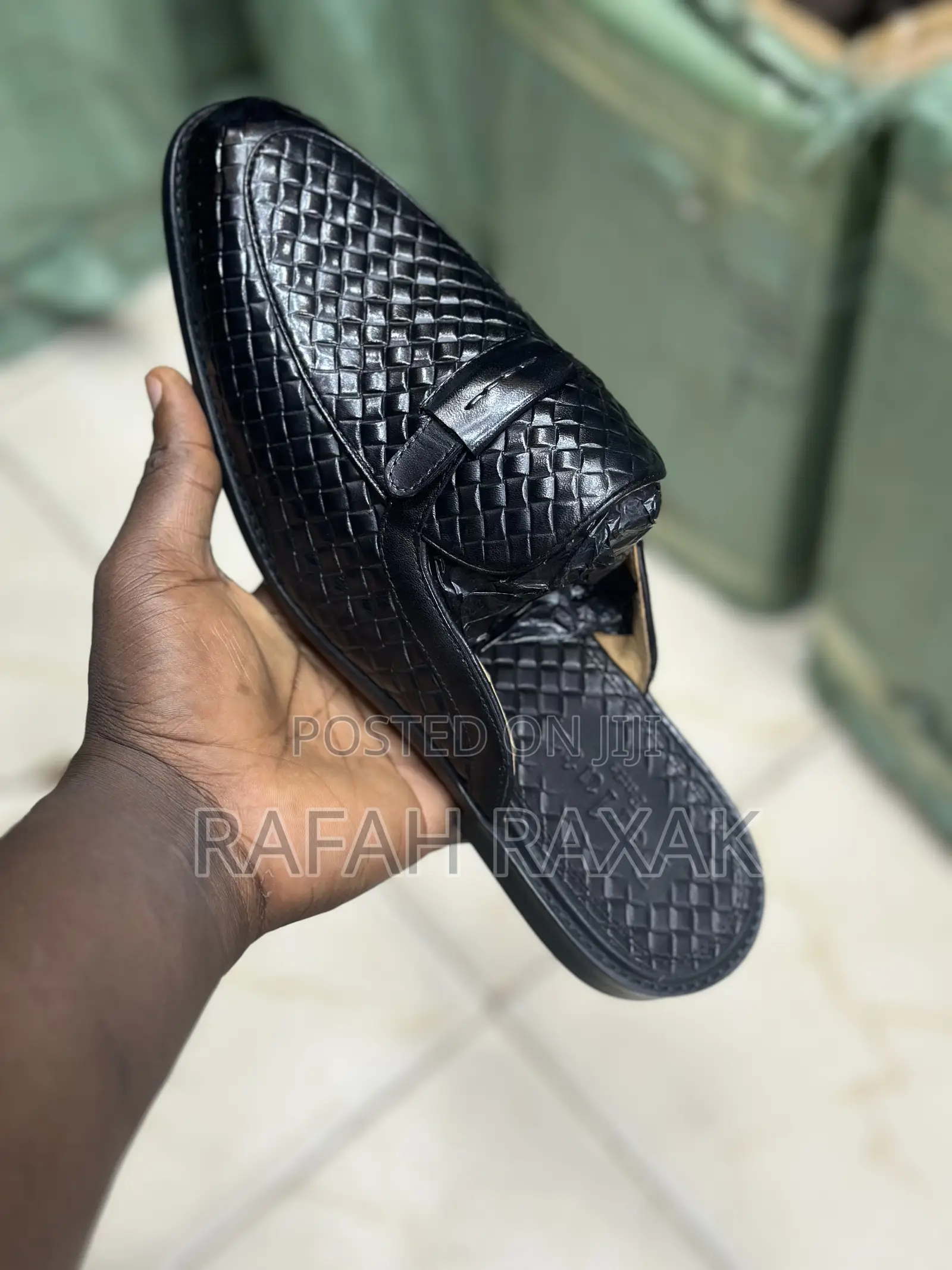 Classic Men’S Black Half Leather Shoes
