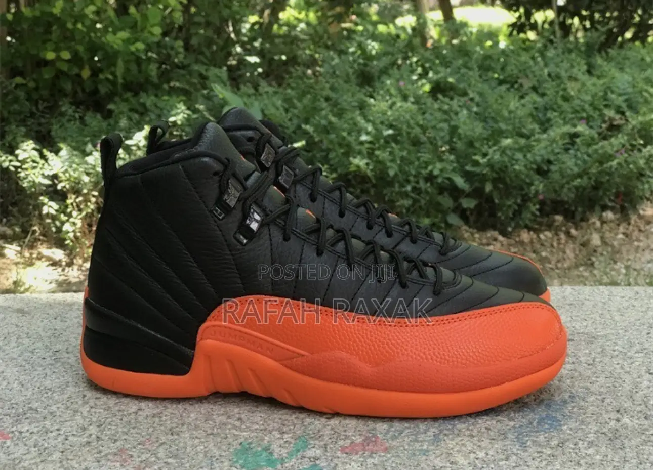 Classic Black/Orange Nike Air Jordan 12 Retro Sneakers