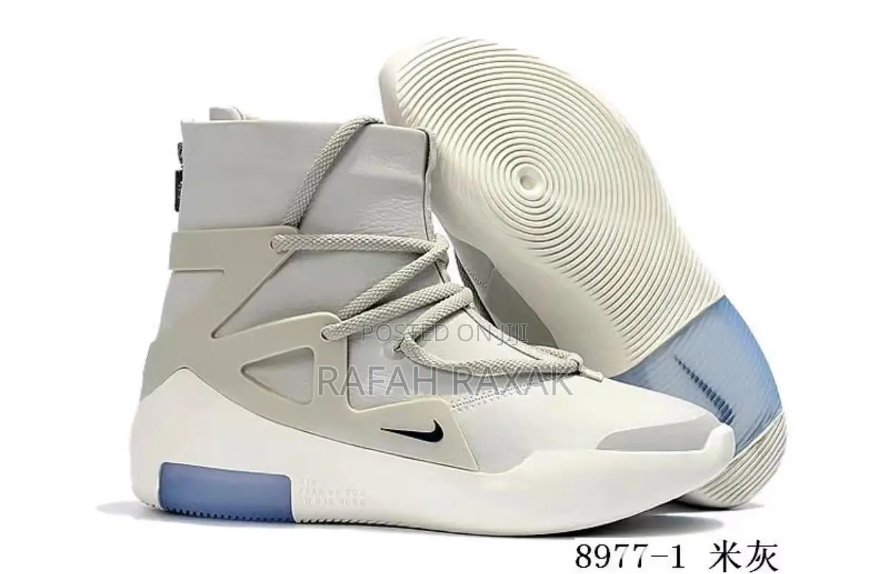 Original Nike X Fear of God 1 “Light Bone” Basketball Shoes