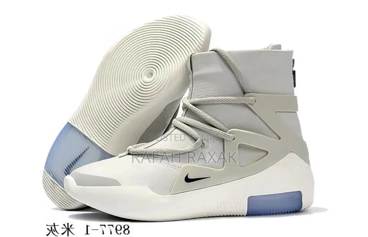 Original Nike X Fear of God 1 “Light Bone” Basketball Shoes