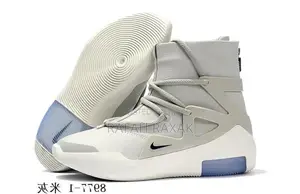 Original Nike X Fear of God 1 “Light Bone” Basketball Shoes