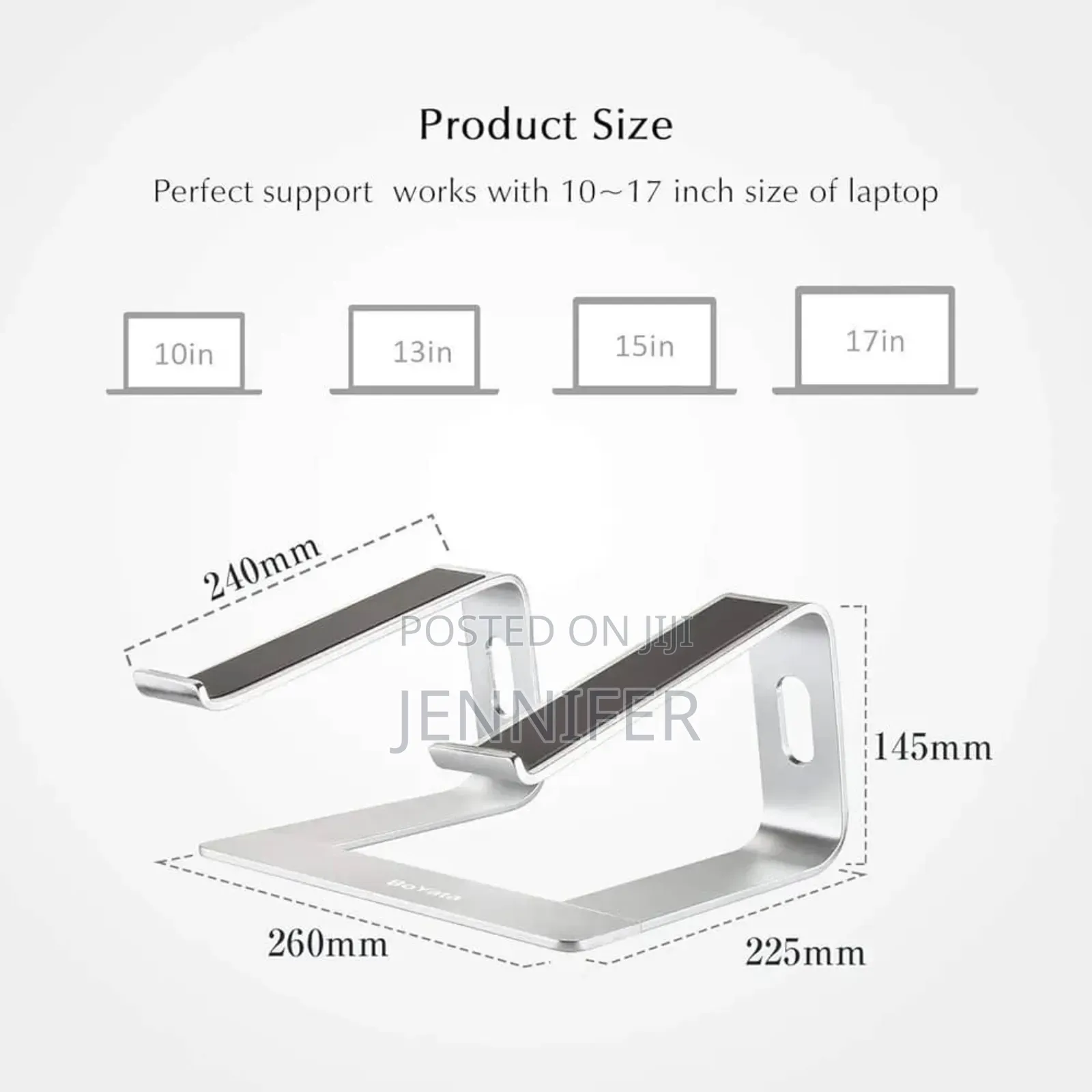 Sturdy Aluminium Laptop Computer Riser