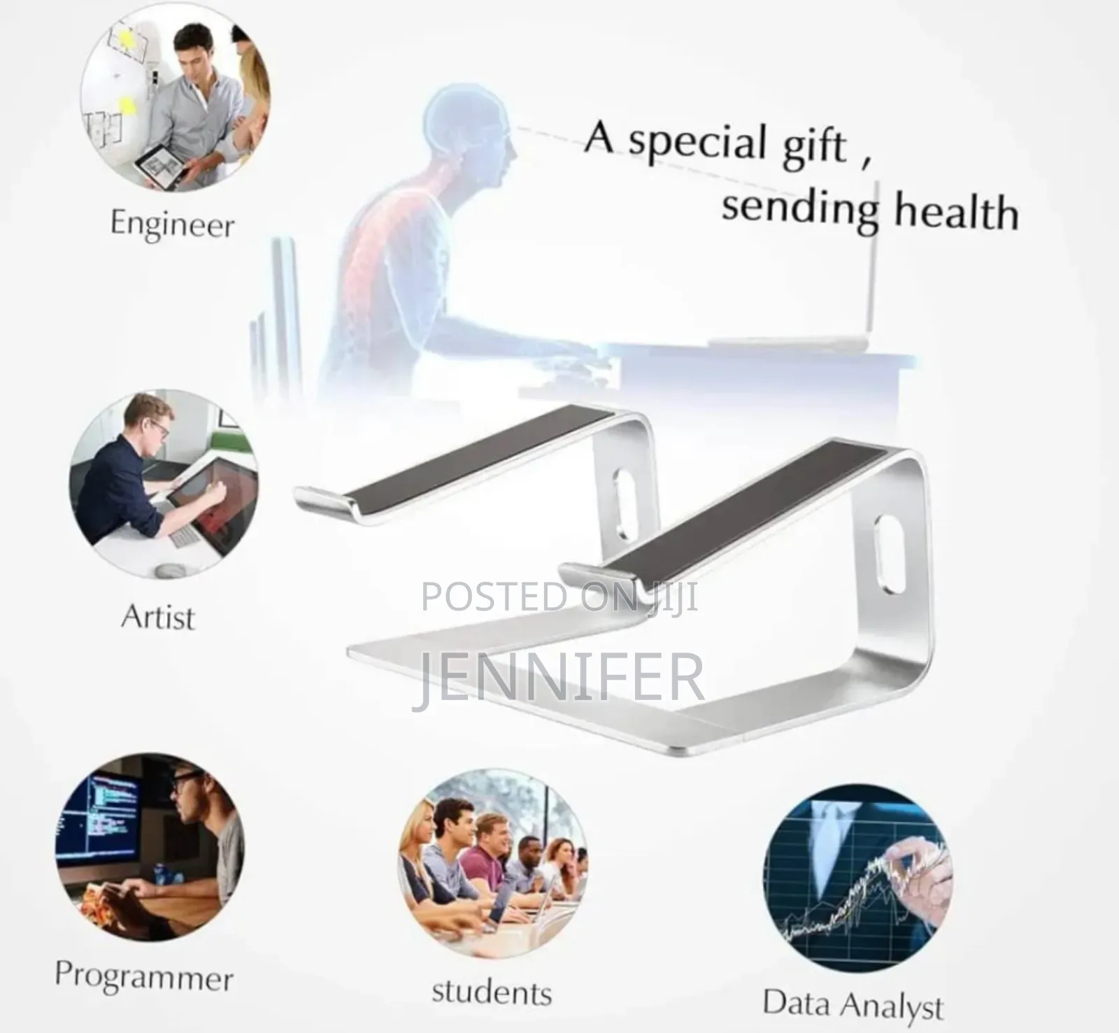 Sturdy Aluminium Laptop Computer Riser