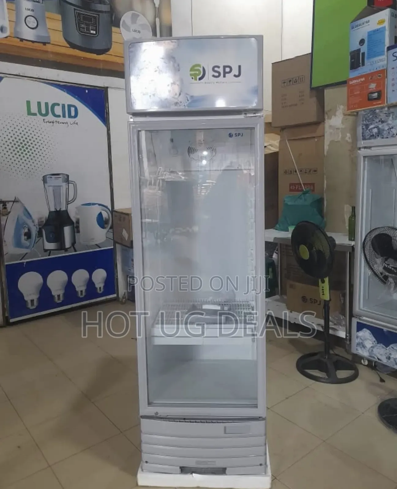 Spj 300l Showcase Chiller Bevrage Cooler Freeze- White..