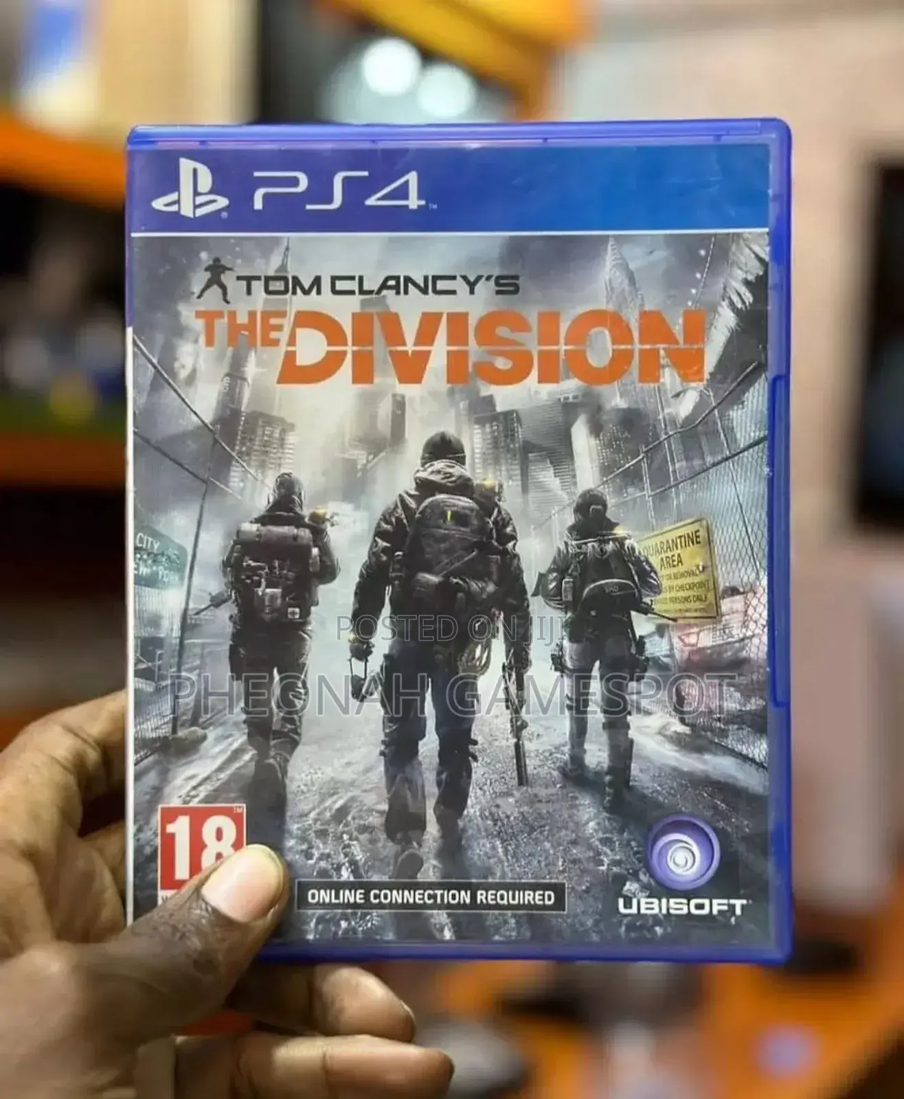 The Division Game Cd For Ps4