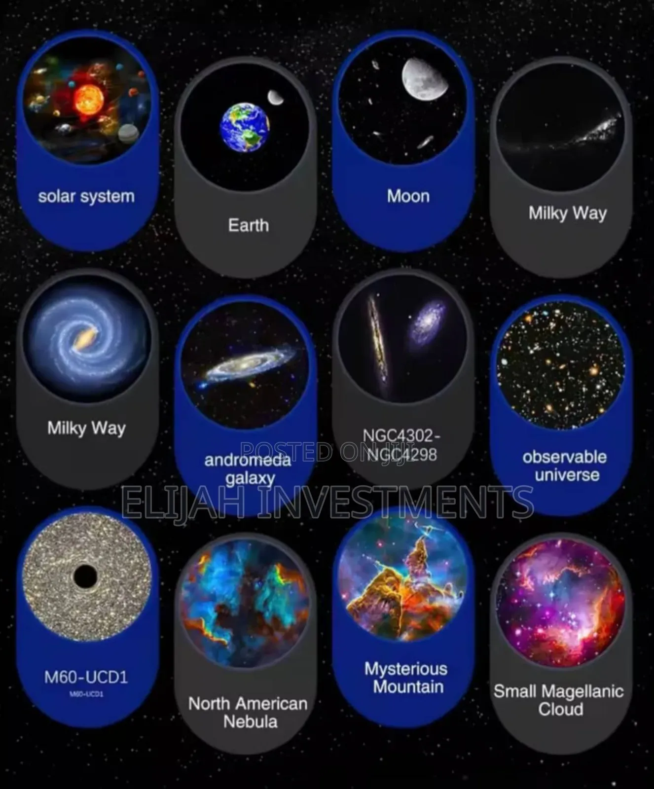 12in1 Led Starry Sky Galaxy Projector Night Light