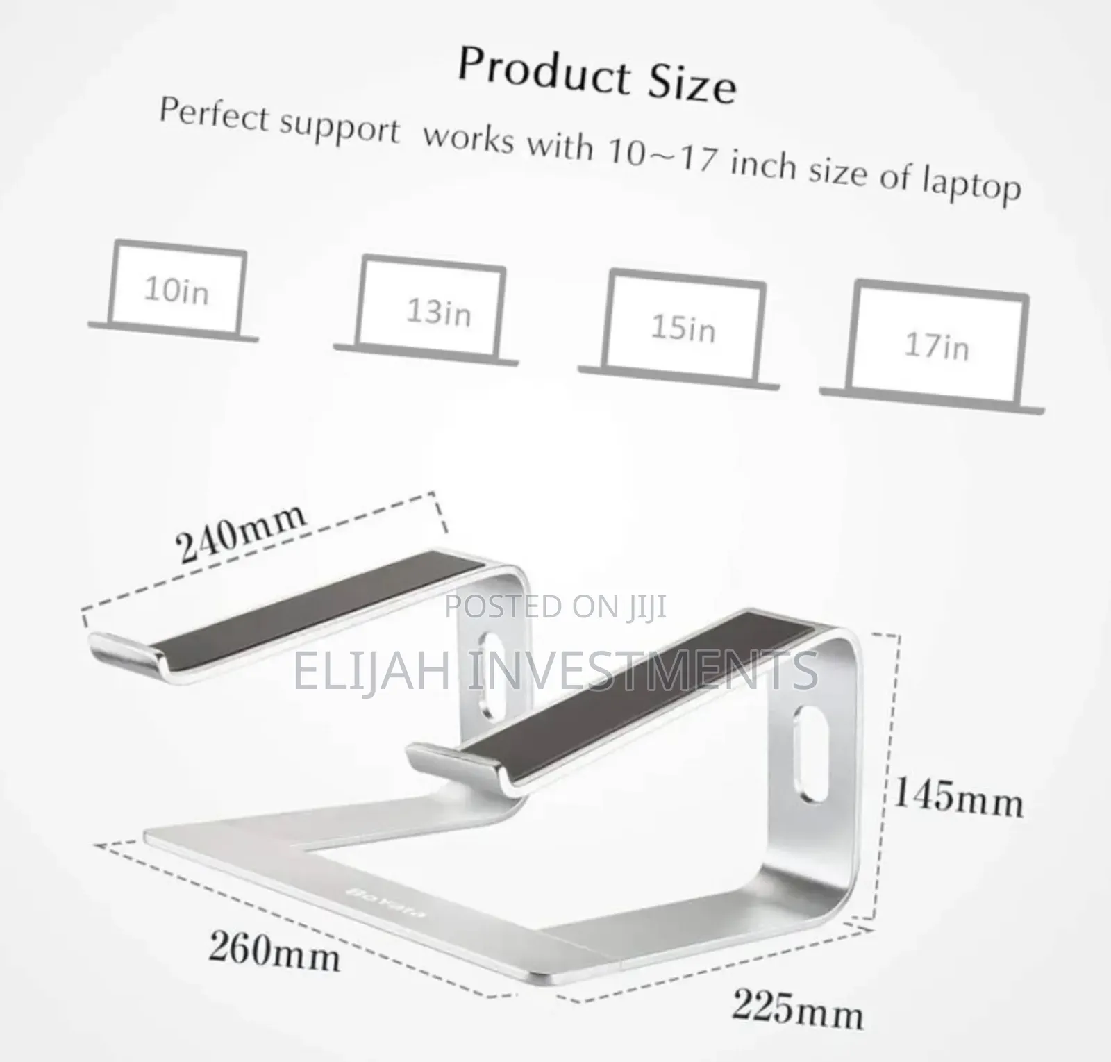 Sturdy Aluminium Laptop Computer Riser