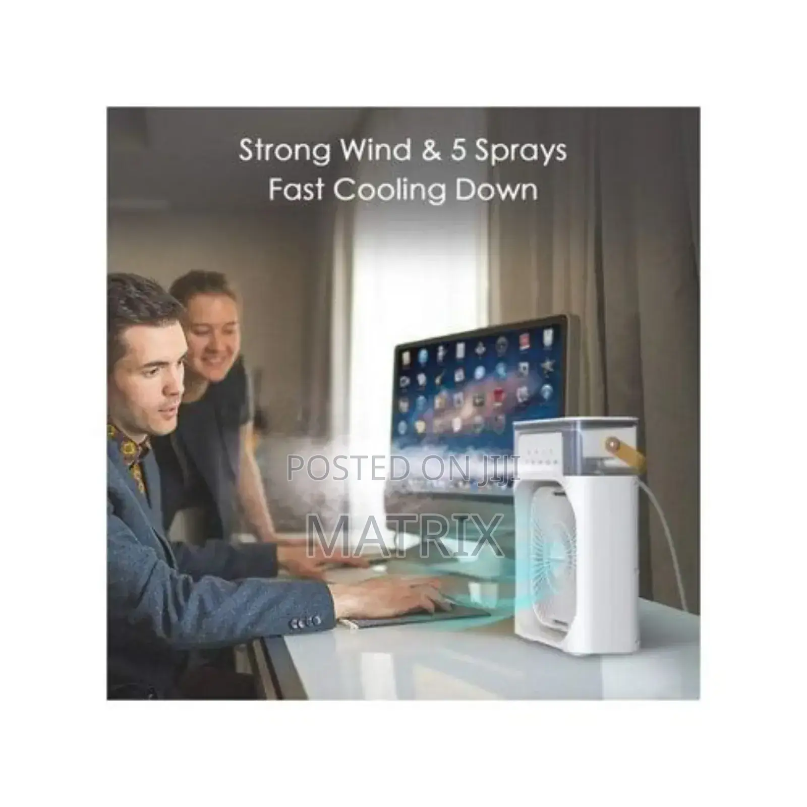Portable Fan Air Conditioners Led Night Light Water Mist Fan