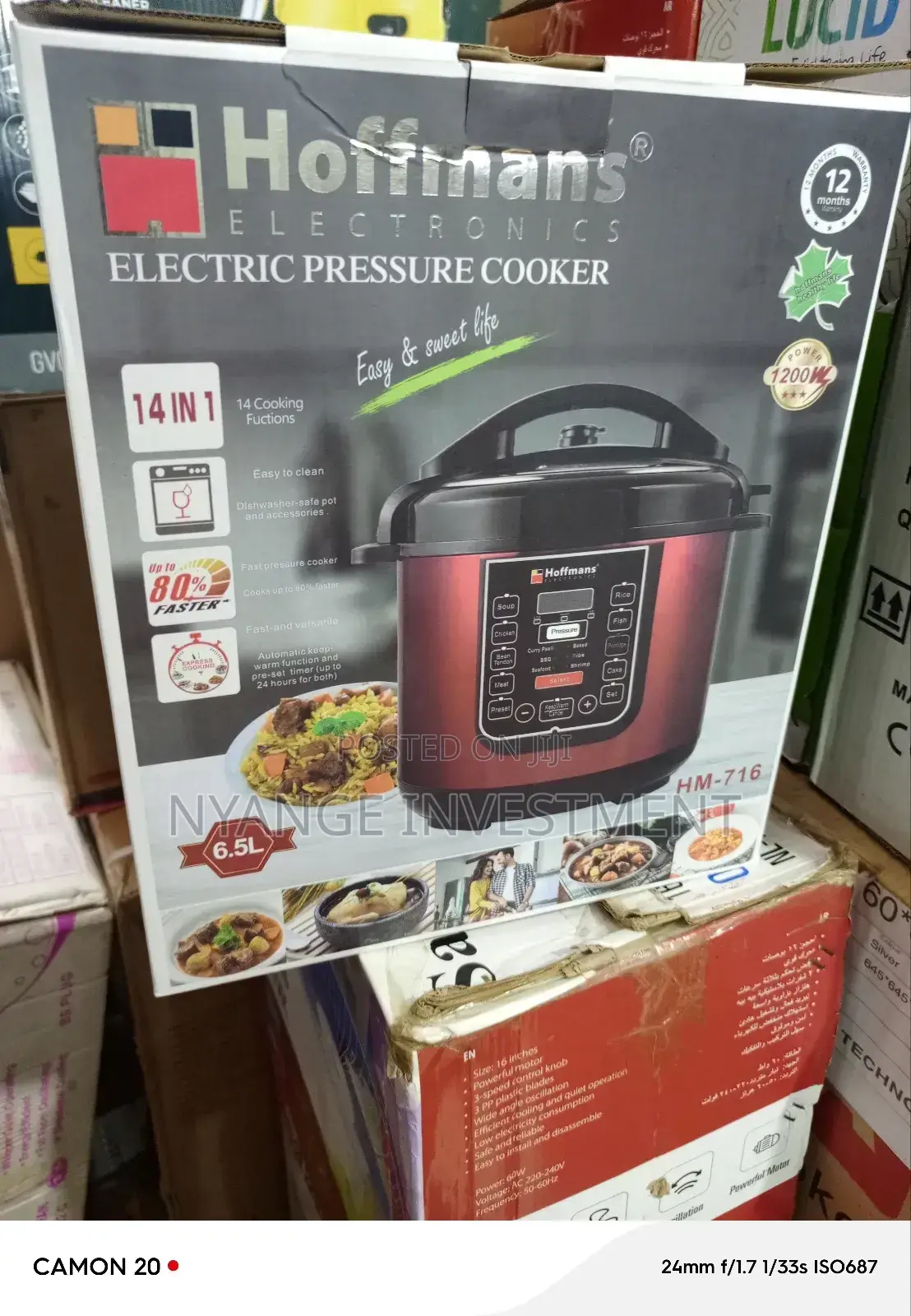 Hoffman's 6.5l Pressure Cooker. Pressure Cooker