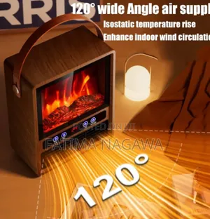 Photo - Powerful Electric Room Heater With Real 3d Fire Flame Effect
