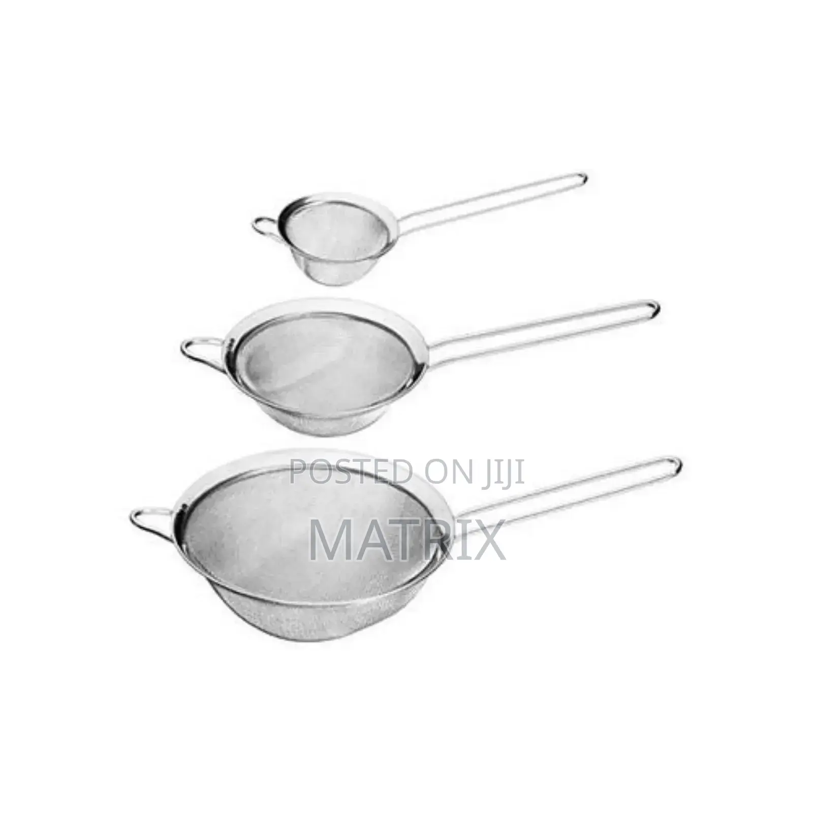 Small Set of 3 Sievers - Silver