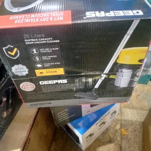 Geepas 25 Liters Wet Dry Stainless Steel Vacuum Cleaner