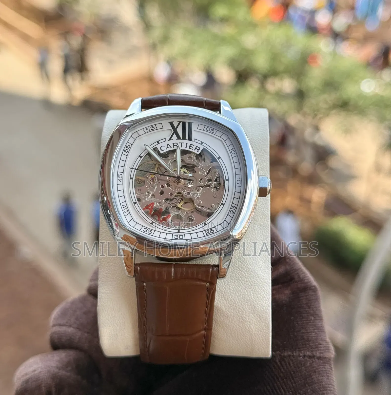 Brand New Men's Original Cartier Wrist Analog Watch