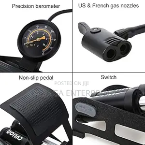 150psi High-Pressure Air Foot Pump for Tires,Balls,Car,Bikes