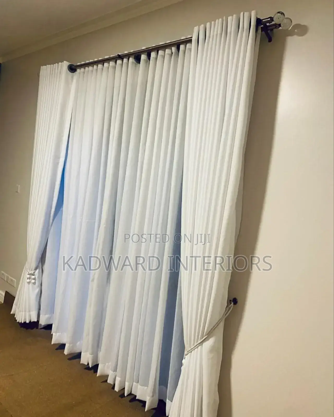 Exclusive White Curtains Per Ready Metre