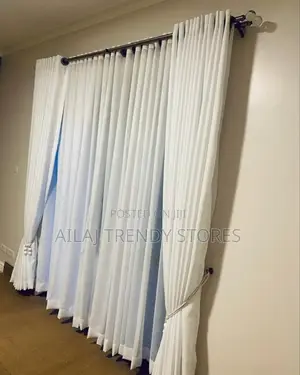 Exclusive White Curtains Per Ready Metre