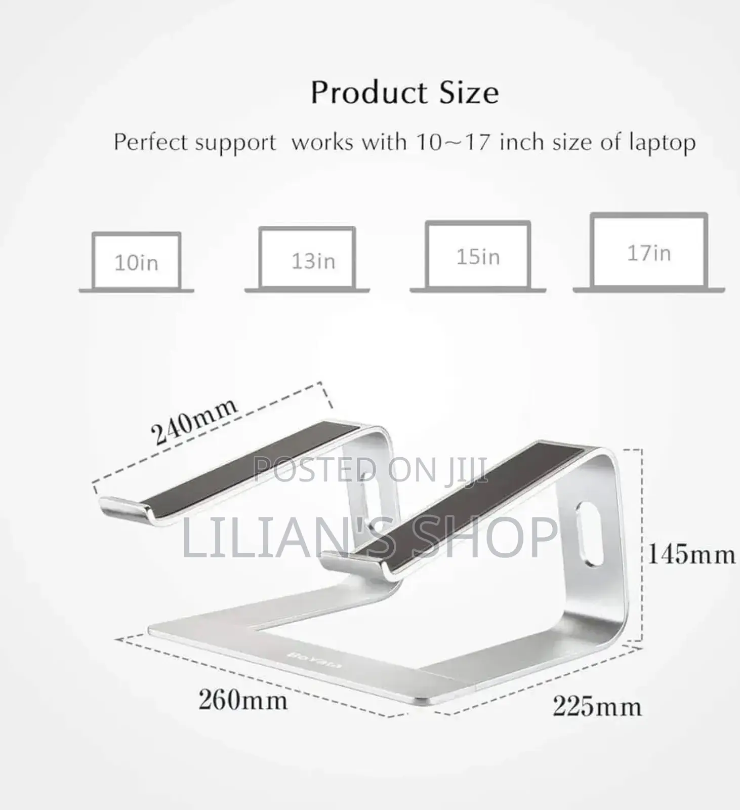 Sturdy Aluminium Laptop Computer Riser