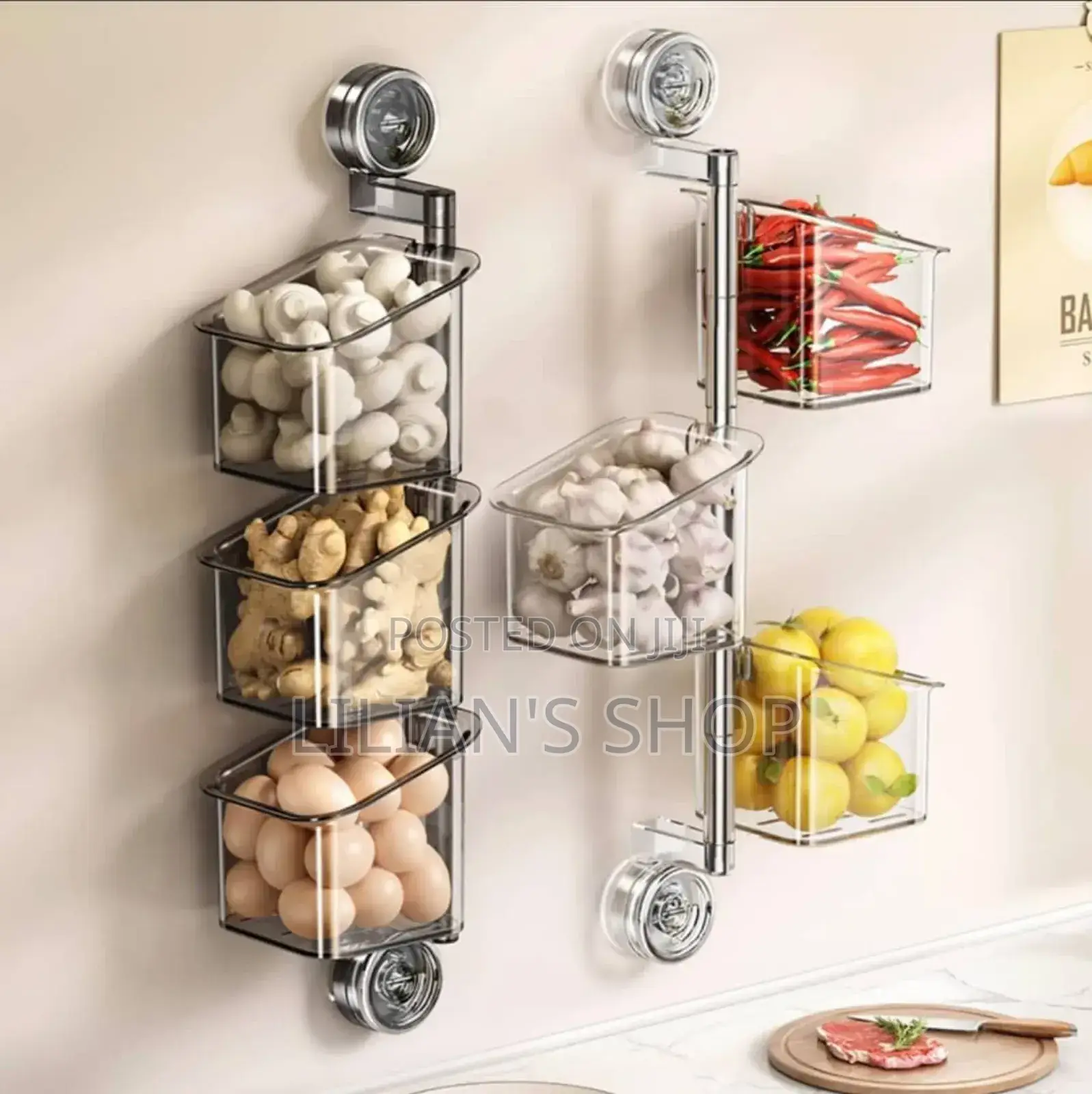 Wall Mounted Kitchen Storage Shelves