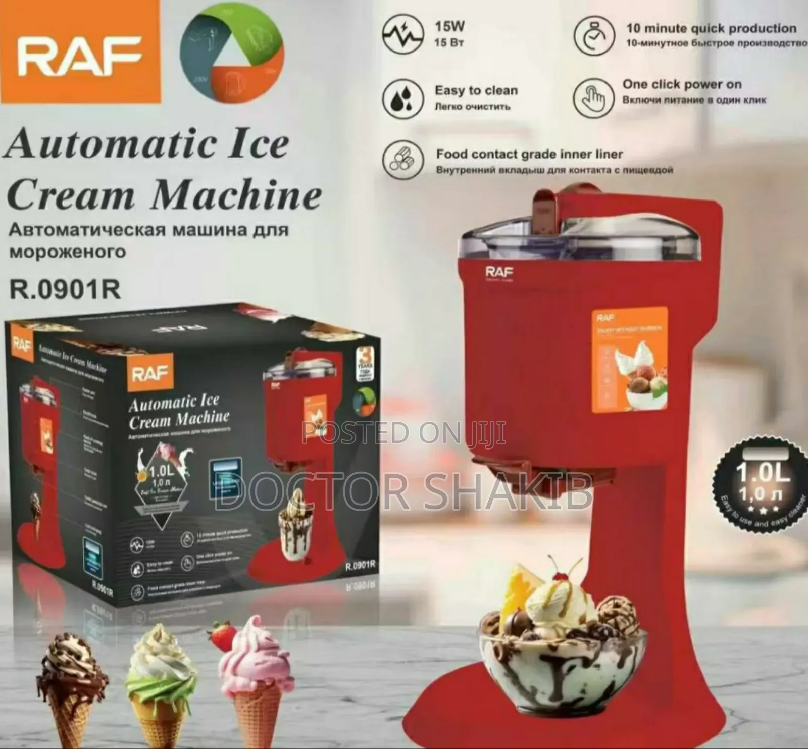 New Raf Automatic Home Ice Making Machine- 1000ml