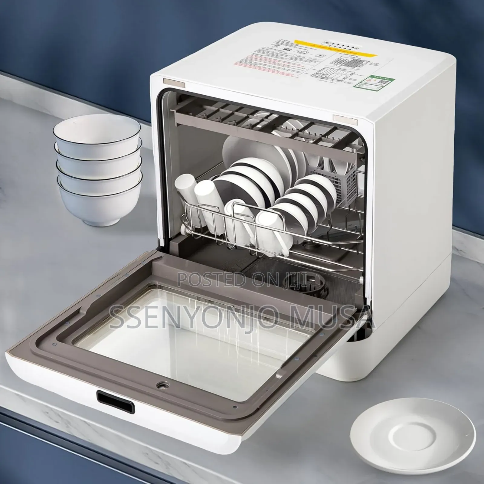 Portable Dishwasher Countertop With 5l Water Tank 5 Wash-