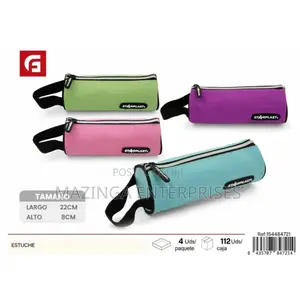 Zipper Cloth Portable Pencil Bag