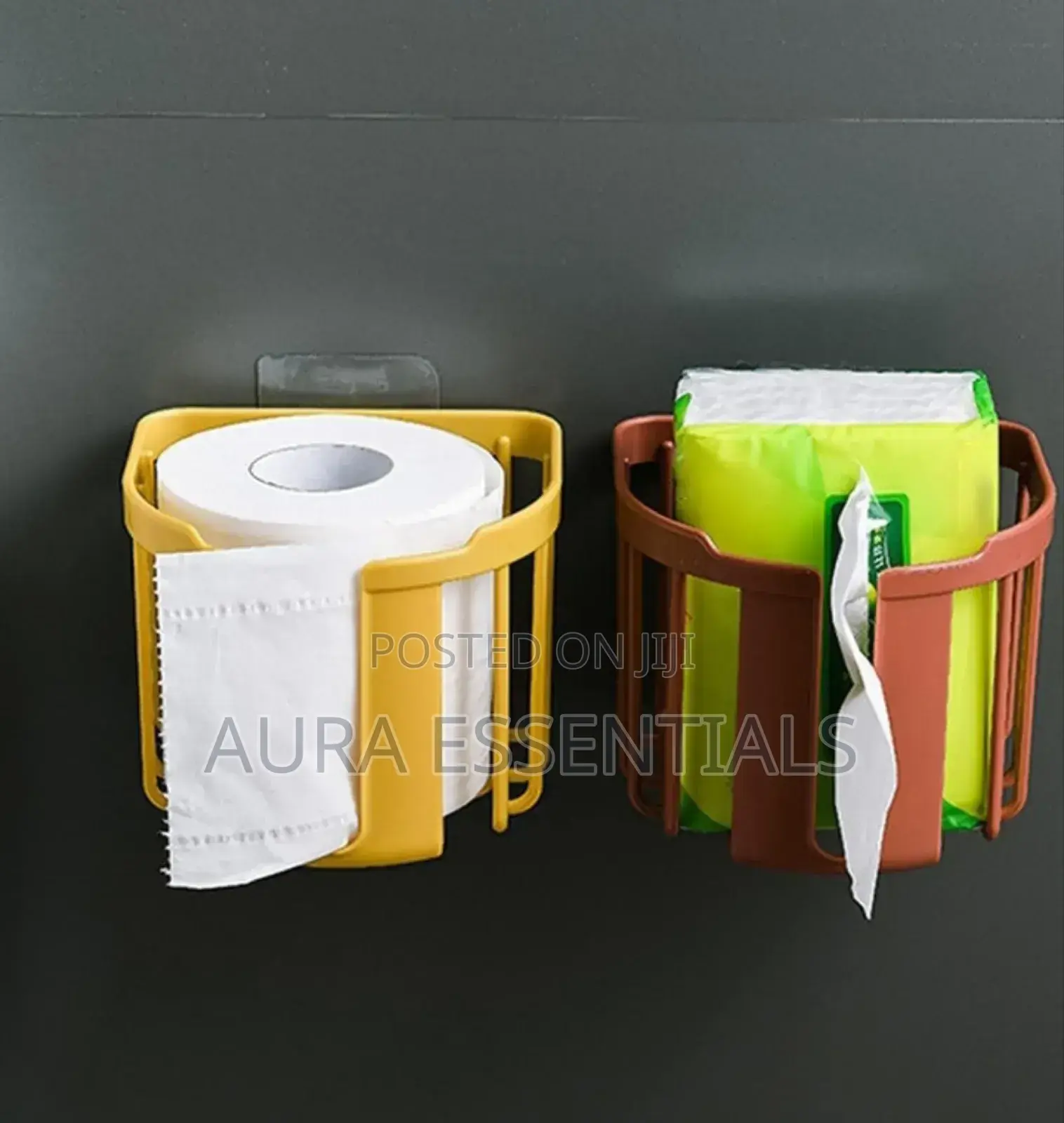 2pcs No Drill Toilet Paper Holders